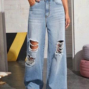 Wide leg jeans